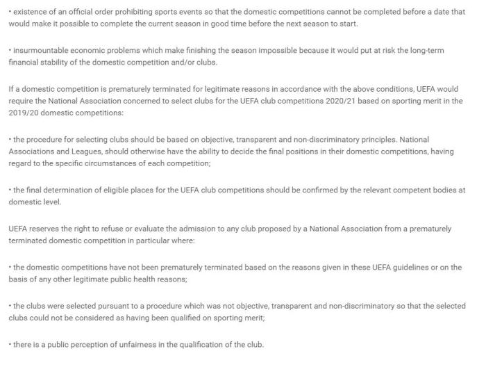 欧足联宣布下赛季欧战席位将依据本赛季成绩决