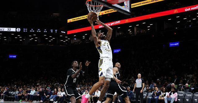 步行者123-94大胜篮网终结三连败七人得分上双